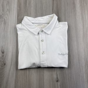 Link Soul Men’s Large Short Sleeve White Polo Shirt THE RIDGE CLUB CAPE COD
